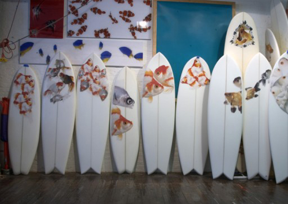 surfboard art