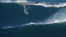 Garrett McNamara rides 90 foot wave